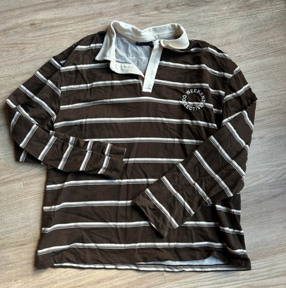 Brown Striped Men's Shirt